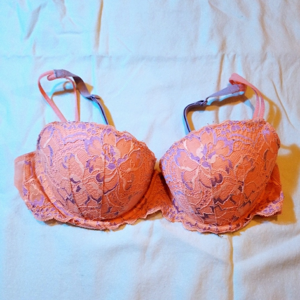 Coral VS PINK Pushup Bra